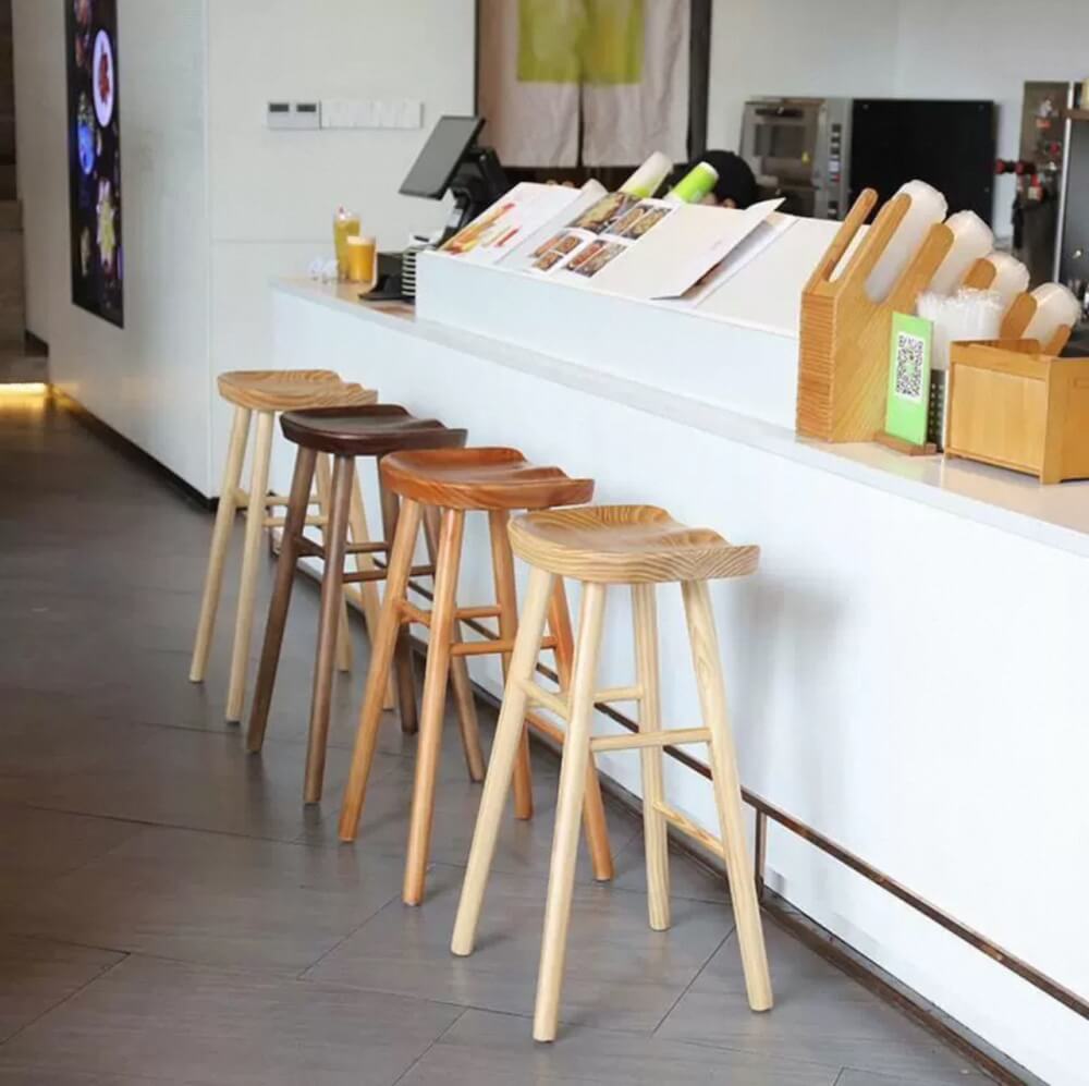 เก้าอี้บาร์ MY DOLLS HOUSE PINE 65 ซม. สีน้ำตาลวอลนัท